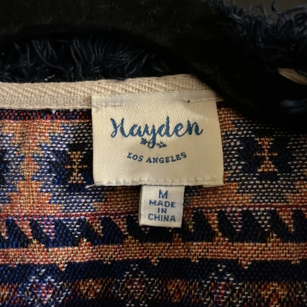 Just in 💫| Boho Hayden Line Quilted Blue Jacket Sz M - Picture 6 of 6